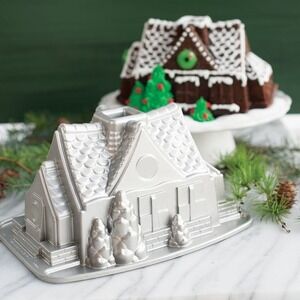 Nordic Ware Gingerbread House Bundt Cake Pan